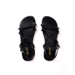 Women Cordy - Black | Hunter Braid Pattern Casual Summer Sandals