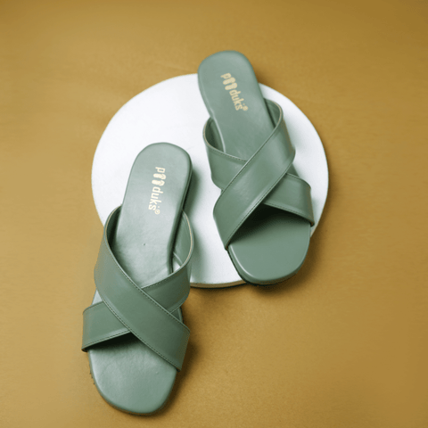 Philly Women | Pastel Green Casual Summer Flats