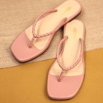 Women Nod - Pink | Pink Braid style Summer Flats