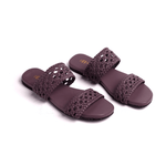 Women Polly - Old Lavender | Jali Patterned Braided Summer Flats