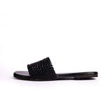 Women Dua - Black | Braid Pattern Summer Slide-in