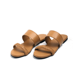 Women Noi - Coffee |  Braid Style Summer Casual Flats