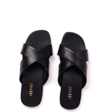 Men Philly Black | Casual Vegan Summer Slide-ins - Paaduks