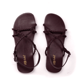 Men Corda Dark Brown | Hunter Braid Style Summer Casual Sandals - Paaduks