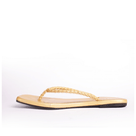 Women Nod - Gold | Metal-Golden Braid-style Flats