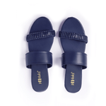 Women Noi - Dark Blue |  Braid Style Summer Casual Flats