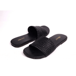 Men Dos Black | Summer Slide-in Casual Flats - Paaduks