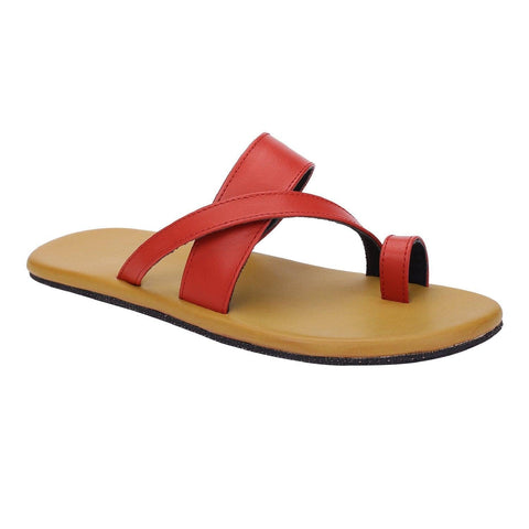 Men Mahi Red | Casual Flip-Flop for Men - Paaduks