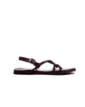 Women Cordy - Dark Brown | Hunter Braid Pattern Casual Summer Sandals