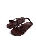 Women Cordy - Dark Brown | Hunter Braid Pattern Casual Summer Sandals