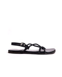 Men Corda Black | Hunter Braid Style Summer Casual Sandals - Paaduks