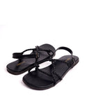 Men Corda Black | Hunter Braid Style Summer Casual Sandals - Paaduks